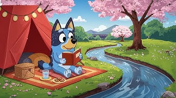 Bluey’s Relaxing Springtime Picnic 🌸📚 Relaxing & Smooth Music for Study, Work, Sleep