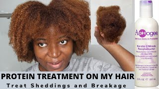 Treat Shedding and Breakage on 4C Hair with Protein Treatment | Kenny Olapade