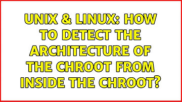 Unix & Linux: How to detect the architecture of the chroot from inside the chroot?
