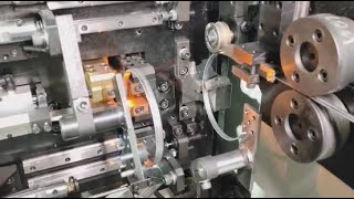 Customized High Quality Automatic Flat Wire Ring Making with Butt Welding Machine Factory