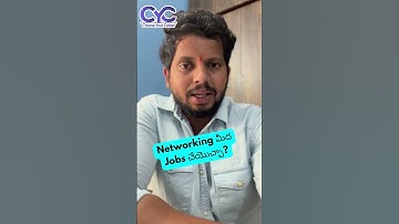 Networking మీద Jobs చేయొచ్చా? | Choose Your Career | Career Guidance Call: +91-8688253795