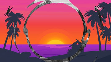 Tropical Sunset Twitch Stinger Transition | Orange & Pink Animated Summer Stinger