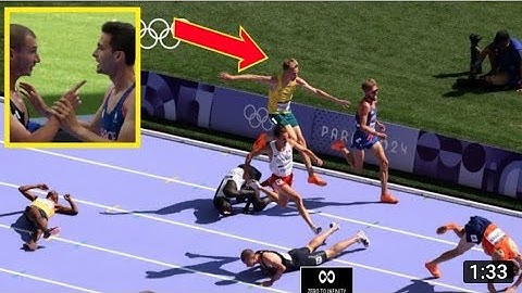 George Mills Fall Olympic 5000m ||George Mills fall down men's|| injured in 5000m heat Hugo Hay Fall