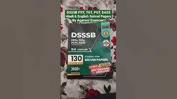 DSSSB PRT, TGT, PGT, DASS Hindi & English Solved Papers By Agarwal Examcart