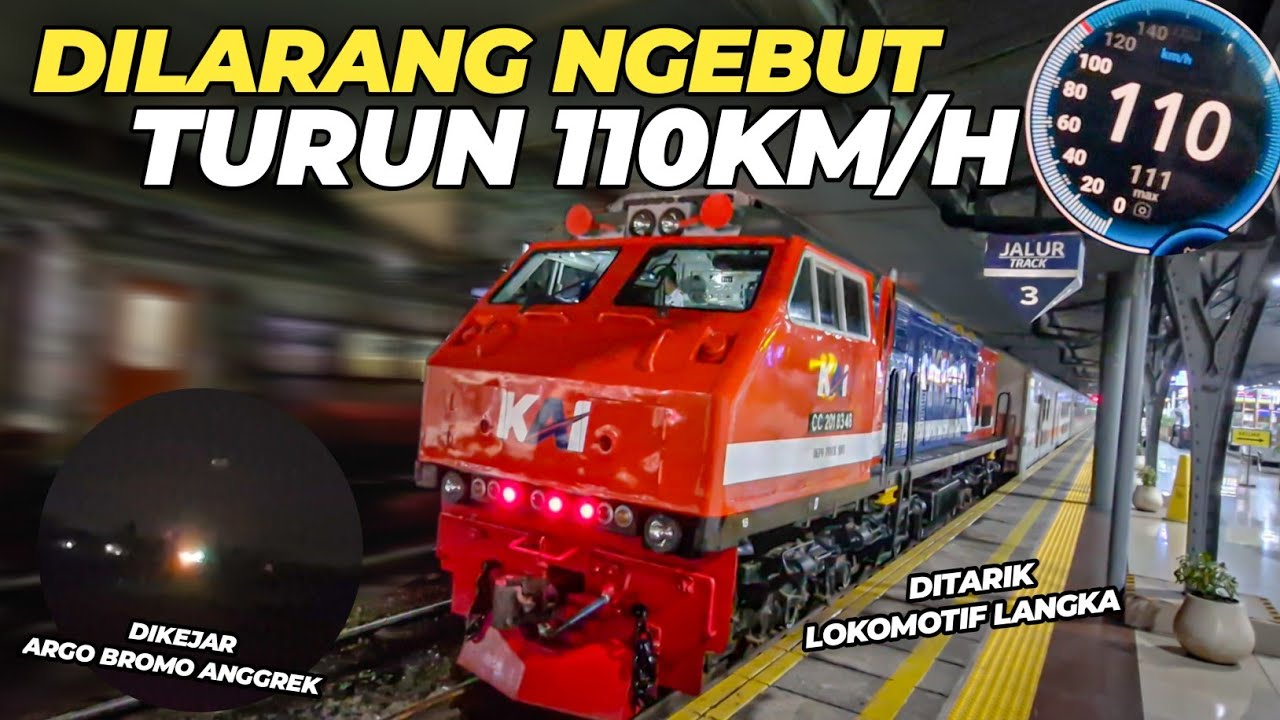 KACAU‼️DOWNGRADE SPEED BERUJUNG TELAT HINGGA DIBUNTUT ARGO BROMO ANGGREK | Trip Naik KA Sawunggalih