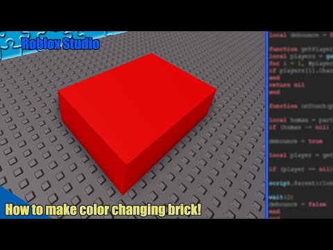 Roblox Studio How To Make Color Changing Brick Youtube - skin color changing brick roblox