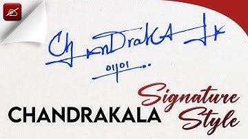 ✔️ Chandrakala Name Signature Design - C Signature Style - How to Signature Your Name