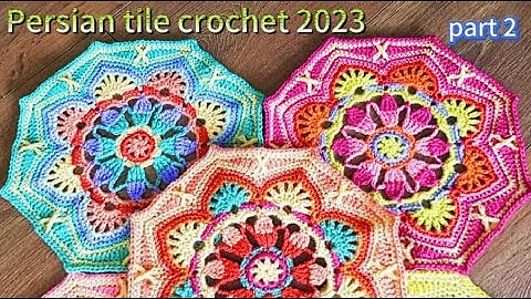 Persian tile crochet tutorial /How to crochet Persian tiles 2024