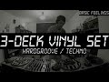 3deck vinyl set techno  old school techno