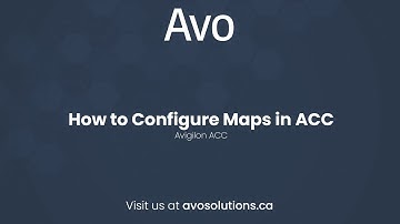 How to Configure Maps in ACC
