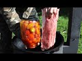 СТАРИННЫЙ ГРУЗИНСКИЙ РЕЦЕПТ. МЯСО В КАЗАНЕ С МАРИНОВАННЫМИ ТОМАТАМИ