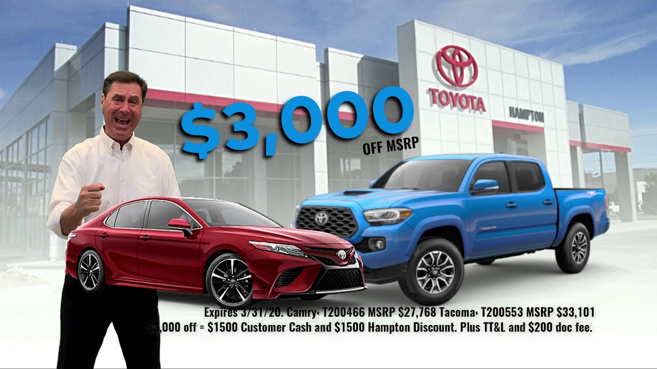 Lafayette Toyota Sale Camry and Tacoma- 3k Off MSRP. - YouTube