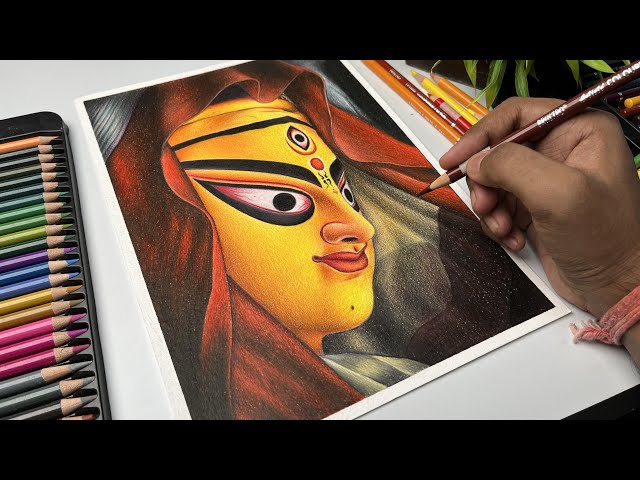 How to Draw Navratri goddess Kanaka durga with Tiger Drawing Step by Step  for Kids - video Dailymotion