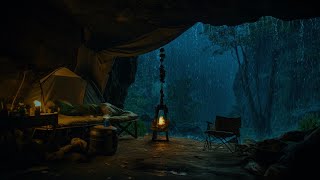 Massive CAVE Thunderstorm for Sleep and Meditation - Find Sleep with Rain Sounds by Easy Sounds & Relaxation Channel 1,801 views 2 months ago 8 hours, 10 minutes