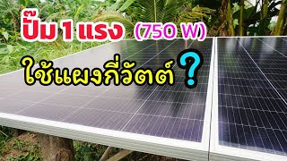 ปั๊ม 1 แรงใช้กี่แผงโซล่าเซลล์? เลือกให้แรง คุ้มค่า ทนนาน งบประมาณไม่บานปลาย มือใหม่ต้องรู้!