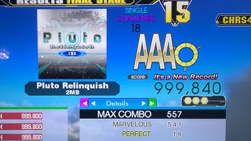 Pluto Relinquish CSP (18) 16p PFC 999,840 World Record [DDR Ace]