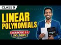 Class 9 || Linear Polynomials | |Exercise 2.1 Full Solved || Ganita Manjari