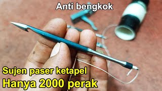 Membuat sujen paser ikan ketapel slingshot dengan mudah,murah ,kuat akurasi mantab