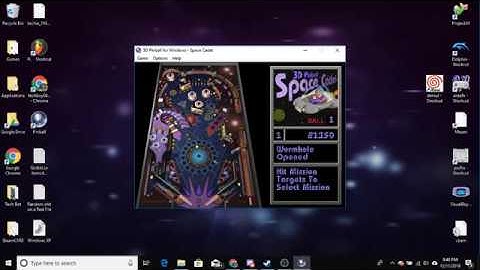 SPACE CADET 3D PINBALL IN WINDOWS 10!