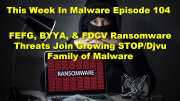 TWIM Ep104: FEFG, BYYA, & FDCV Ransomware Threats Join Vicious STOP/Djvu Family of Malware