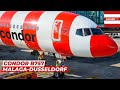 Trip report  the flying pencil  malaga to dusseldorf  condor boeing 757300