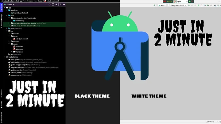 How to Change Android Studio Theme to blacke| White | Dark theme in android studio [2022]