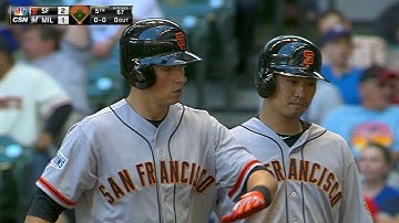 SF@MIL: Panik belts a two-run shot to right