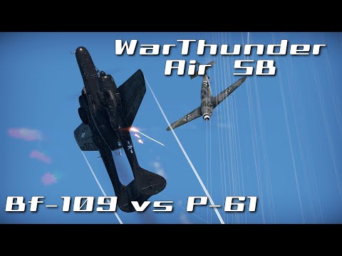 【War Thunder SB 】一撃離脱の申し子 Bf-109/G14でP-61を撃墜