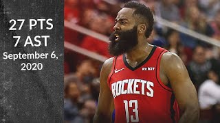 James Harden 27 PTS 7 AST |Rockets vs Lakers| NBA Playoffs 9\/06\/20