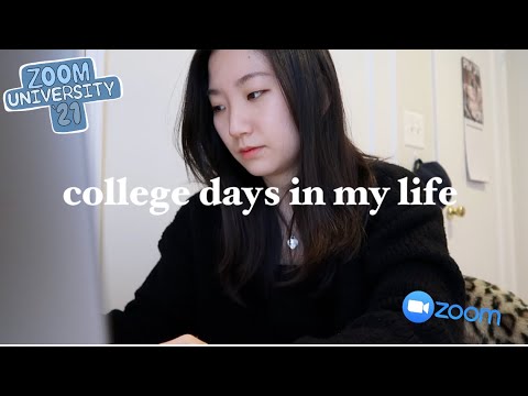 college days in my life | first week of school *zoom university* 💻👩🏻💻📚 뉴욕 대학생 온라인 개학 브이로그