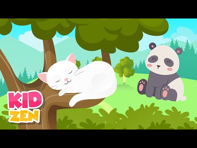 Relaxing Music For Children - Be Calm and Focused (cute animals) | 3 Hours Extended Mix class=