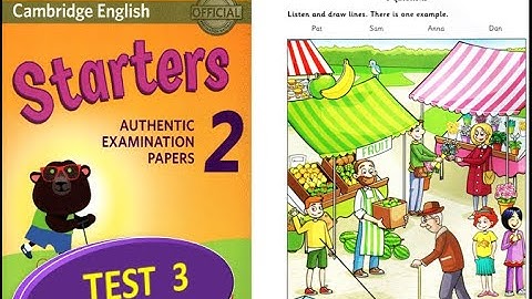 STARTER AUTHENTIC 2 TEST 3 WITH ANSWER KEY #english #cambridgeenglish