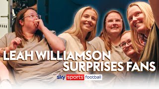Leah Williamson STUNS three Lioness fans with ultimate FIFA Women's World Cup surprise! 🤩