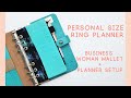 Business Planner Ring Planner and Wallet Setup [PERSONAL SIZE]