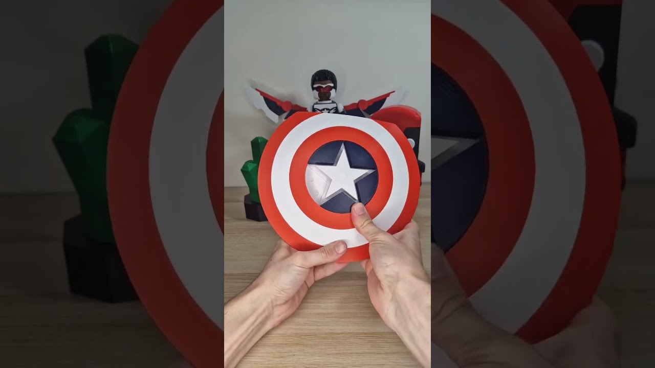 ESUN PLA A Captain America Inspired 3D Printed Bookshelf Filament 3dprinting Captainamerica