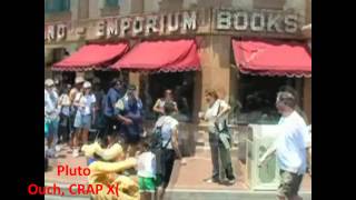 Pluto attacks kid in Disney Land