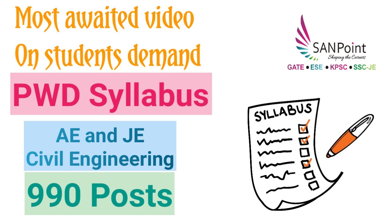 KPSC PWD Exam OLD Syllabus Check Description For CIVIL Engg Courses KPSC PWD Exam OLD Syllabus Check Description For CIVIL Engg Courses