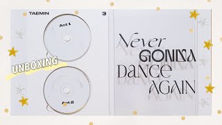 [UNBOXING | 언박싱] TAEMIN - Never Gonna Dance Again Extended Version