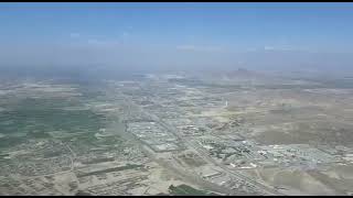 Cockpit view kabul airport afghanistan