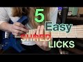 5 Easy Shred Licks - Start Shredding!! ( With Tabs)