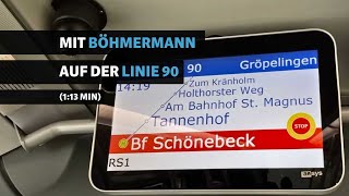 Jan Böhmermann macht die Ansagen auf der BSAG-Linie 90: So denken die Bremer darüber | BSAG by WESER-KURIER 1,867 views 10 days ago 1 minute, 14 seconds