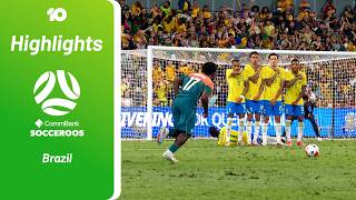 IRANKUNDA SCREAMER! Socceroos vs Brazil Highlights | International Friendly