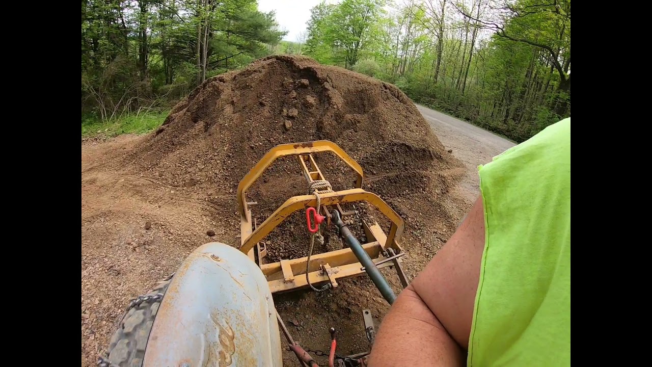 Moving 44 tons of stone with a Ford 8n! - YouTube