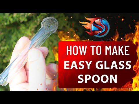 Blowing Glass Pipes | Lampworking | Basic Glass Spoon | Fusing Shop