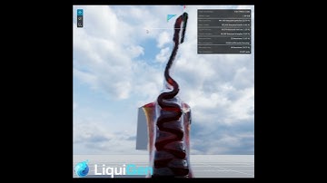 Viscosity testing buckling honey in LiquiGen (liquid simulation)