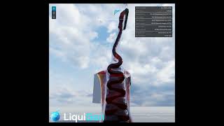 Viscosity testing buckling honey in LiquiGen (liquid simulation)