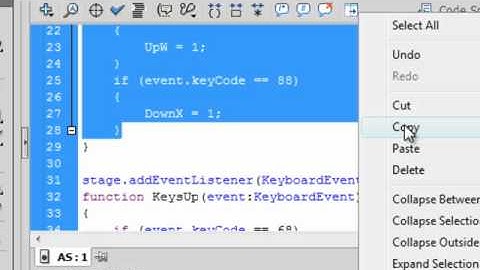 Flash CS5 Tutorial 33 KeyBoard Letters Move 2 Objects
