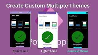 Custom Themes In Power Apps Or Choose Theme As per User Choice In Canvas Apps Or Power Apps