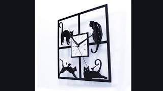 Black Cat Wall Clock