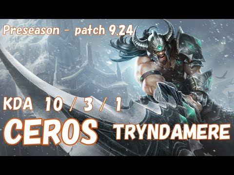 日本サーバーさん Mid Tryn Dfm Ceros トリンダメア Tryndamere Vs ブラッドミア Vladimir Mid Patch9 24 Jp Ranked Lol Youtube